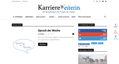 Desktop Screenshot of karriereleiterin.net