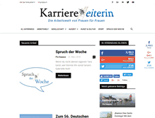 Tablet Screenshot of karriereleiterin.net